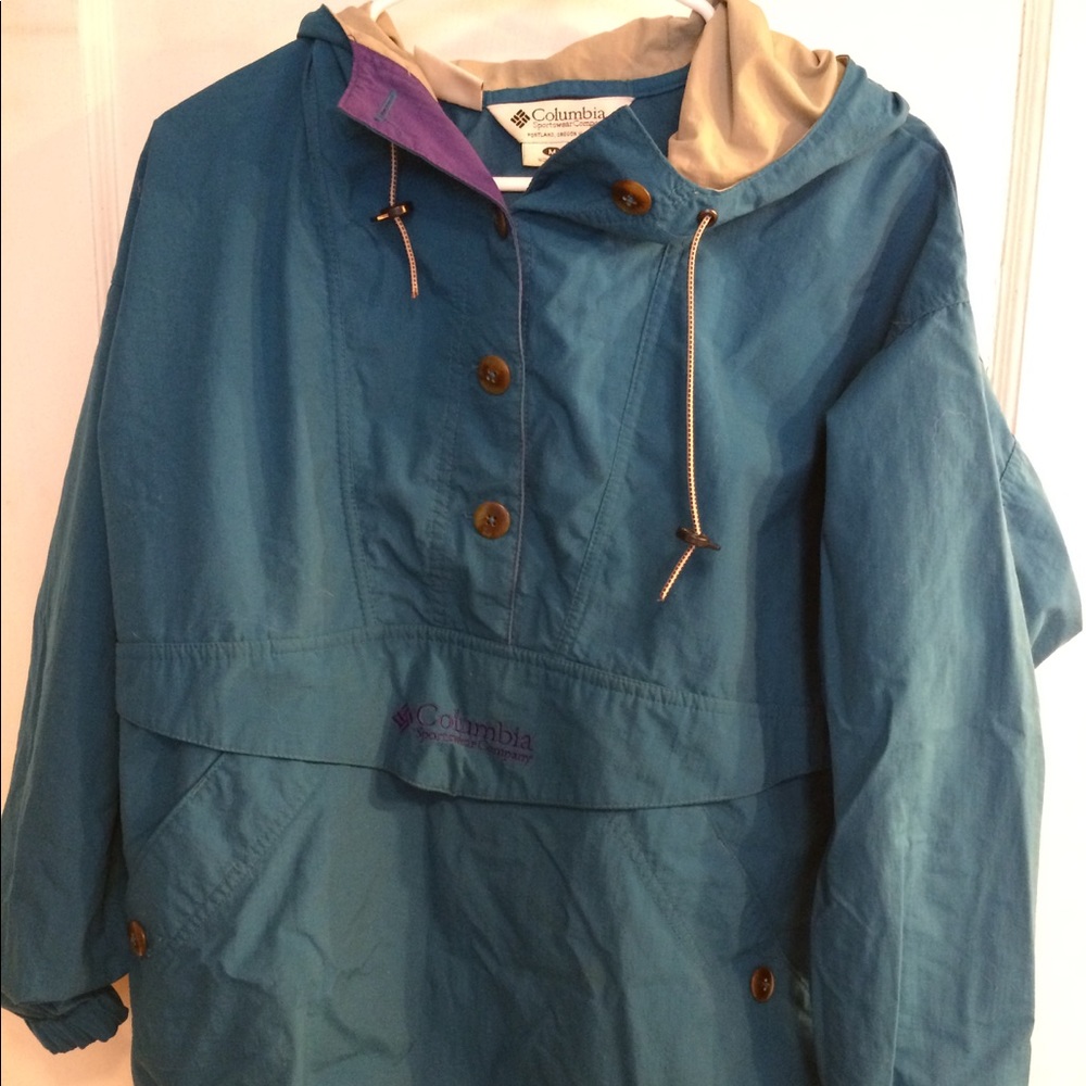Columbia water resistant hooded pullover